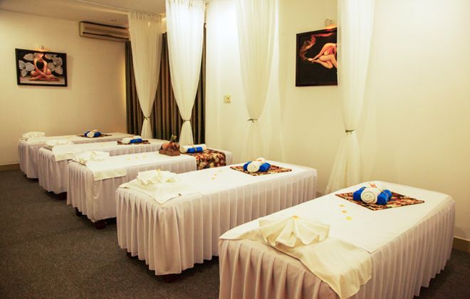 drap trải giường cho spa